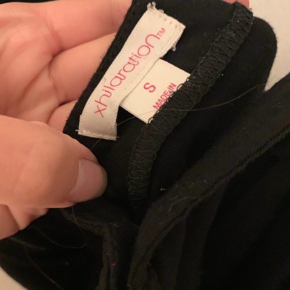 Xhilaration Solid Black Sleeveless Square Neck Jumpsuit S - Picture 9 of 10